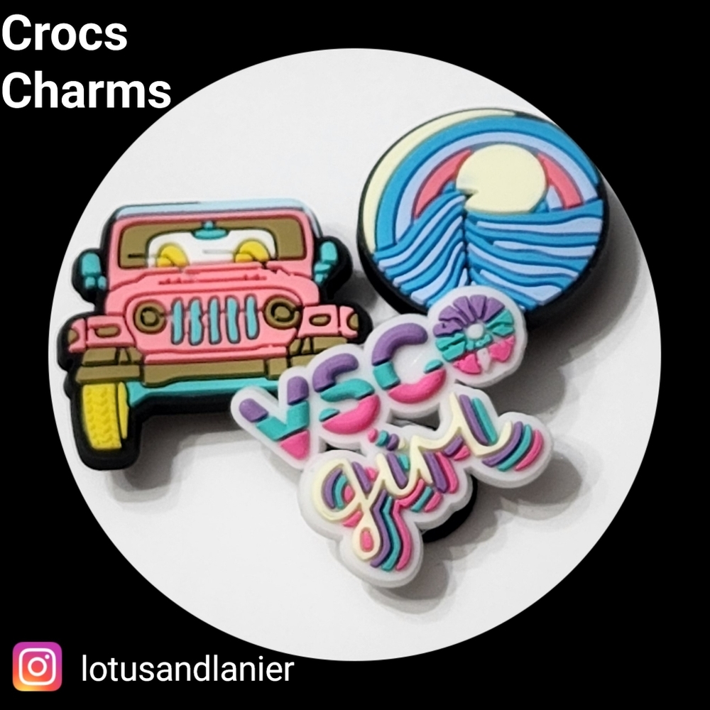 Crocs "VSCO Girl " Charms Set of 3
